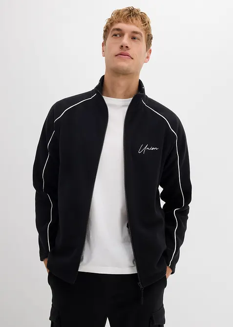 Warmende fleece vest met sportieve details, bonprix