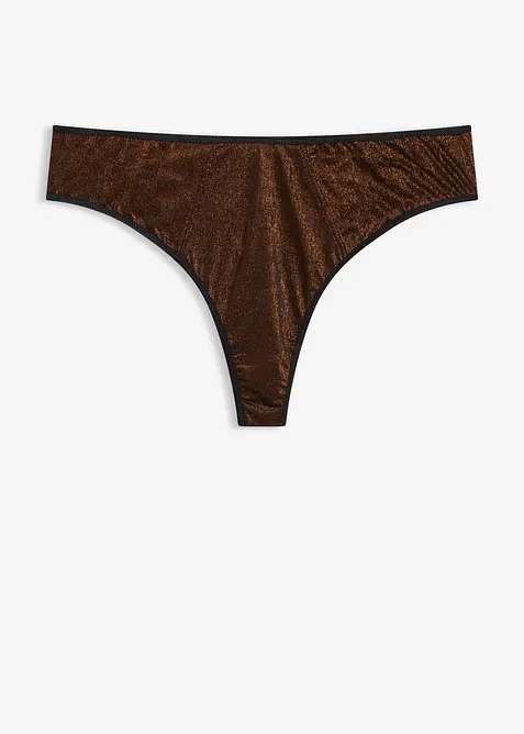 Maxi string van glanzend materiaal, bonprix