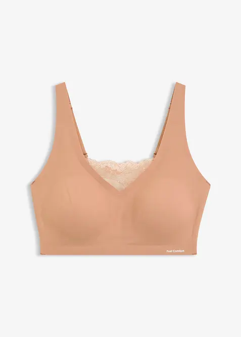 Feel Comfort lasercut bralette met gevulde cups, bonprix