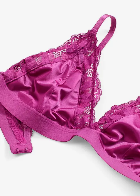 Bralette van glanzend materiaal, bonprix