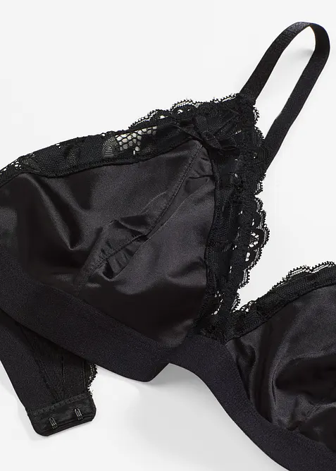 Bralette van glanzend materiaal, bonprix