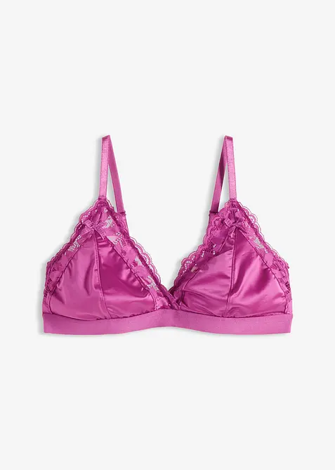 Bralette van glanzend materiaal, bonprix