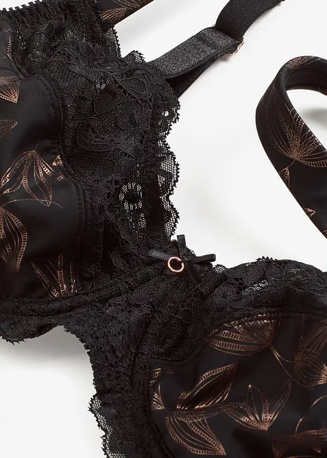 Beugel bh met glanzend dessin, bonprix