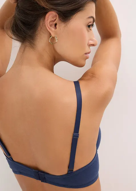 Voorgevormde bh met beugels en biologisch katoen (set van 2), bonprix