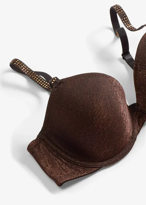 Voorgevormde bh van glanzend materiaal, bonprix
