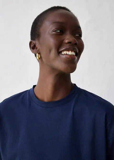 Shirt in een zijdemix, bonprix