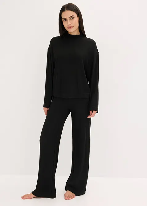 Oversized huispak van zacht ribmateriaal, bonprix