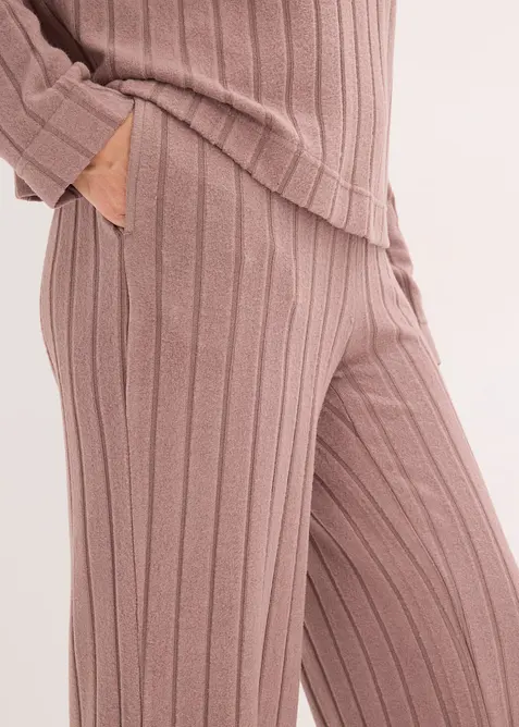 Oversized huispak van zacht ribmateriaal, bonprix