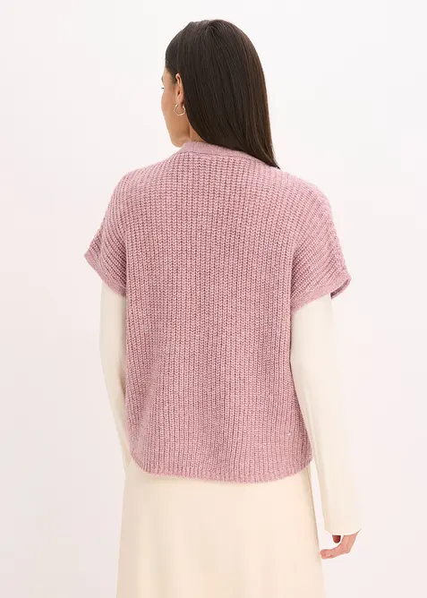 Mouwloos vest met decoratieve knopen, bonprix