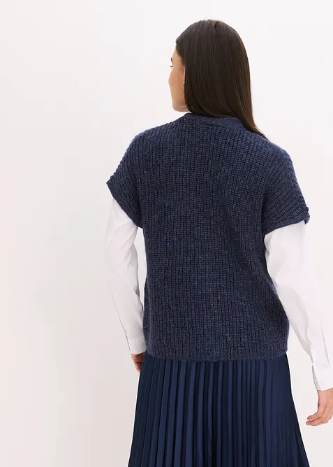 Mouwloos vest met decoratieve knopen, bonprix