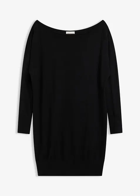 One-shoulder gebreide jurk, bonprix