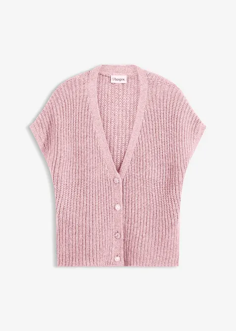 Mouwloos vest met decoratieve knopen, bonprix