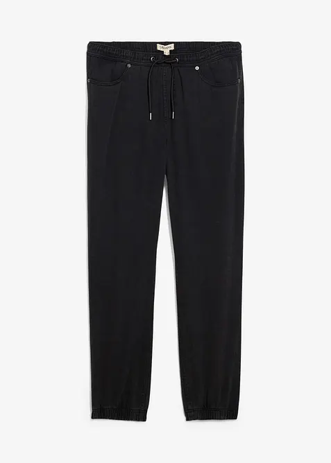 Relaxed Fit instapbroek van katoen-twill, tapered, bonprix