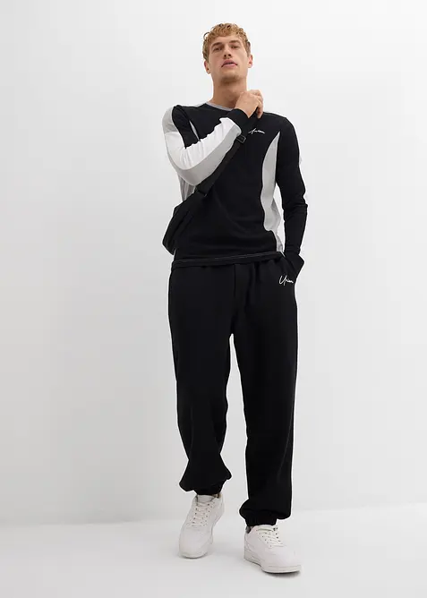 Joggingbroek van puur katoen, loose fit, bonprix