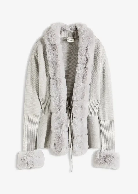 Vest met afneembaar imitatiebont, bonprix