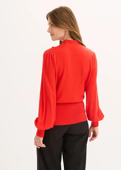 Fijngebreide trui in een zachte viscosemix, bonprix