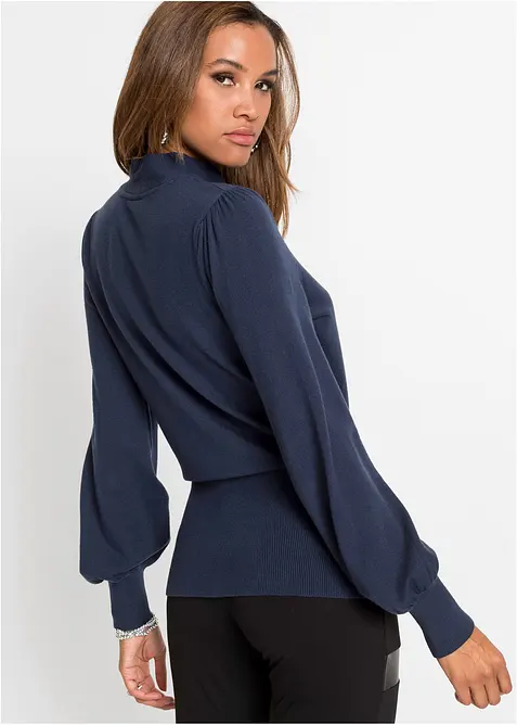 Fijngebreide trui in een zachte viscosemix, bonprix