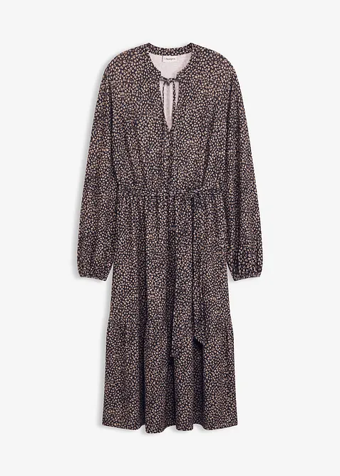 Jersey midi jurk, bonprix