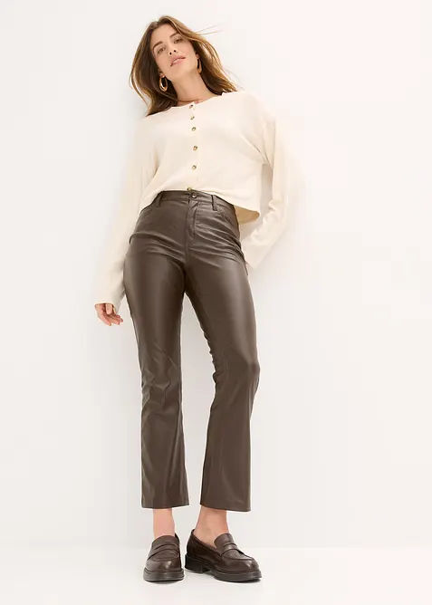 Imitatieleren broek, bonprix