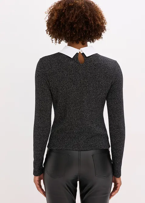 Longsleeve in een katoenmix, bonprix