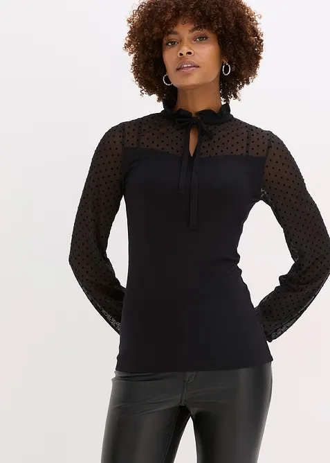 Longsleeve in een viscosemix, bonprix