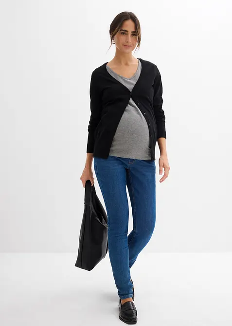 Zwangerschapsjeans met bilogisch katoen, skinny, bonprix