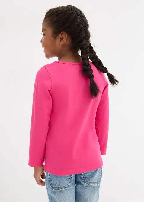 Meisjes longsleeve (set van 2) van biologisch katoen, bonprix