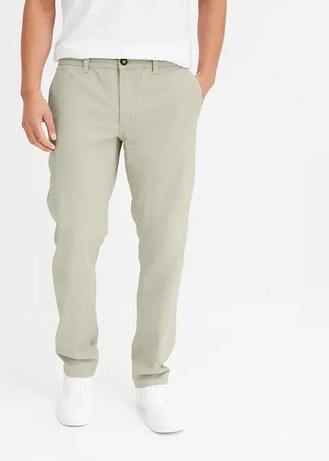 Relaxed fit stretch chino met biologisch katoen, straight, bonprix
