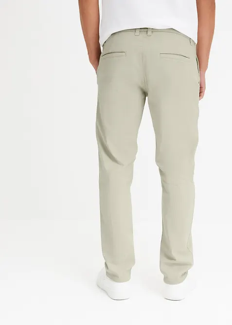 Relaxed fit stretch chino met biologisch katoen, straight, bonprix
