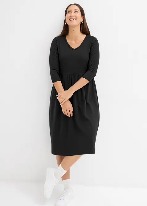Midi jurk van katoenen jersey, bonprix