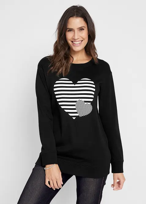 Katoenen longsleeve met print, bonprix
