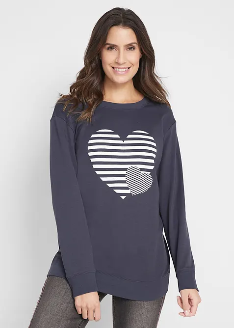 Katoenen longsleeve met print, bonprix