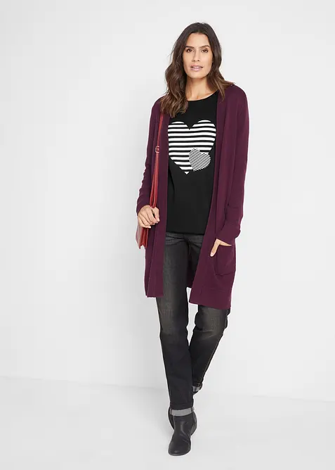 Katoenen longsleeve met print, bonprix
