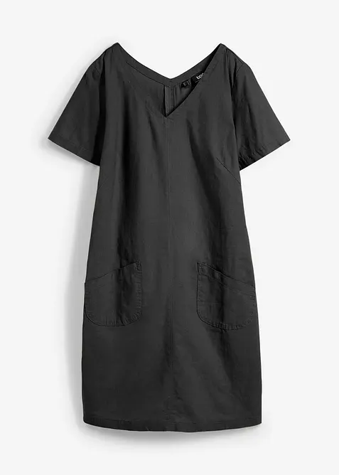 Mini jurk met linnen, bonprix