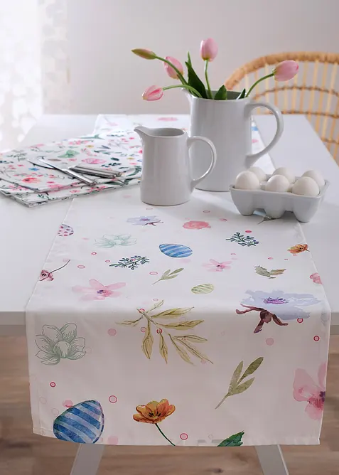 Placemats met bloemenprint (set van 4), bonprix