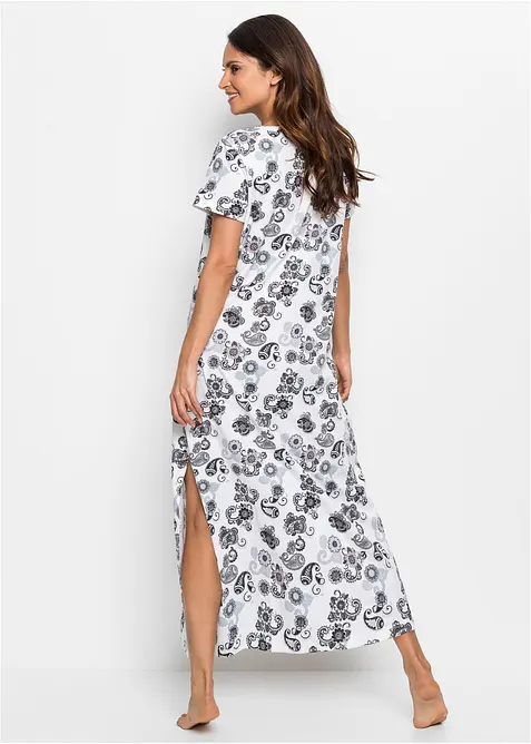 Lang nachtjapon van puur biologisch katoen, bonprix