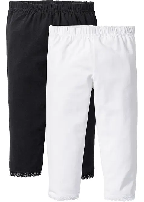 Capri legging met biologisch katoen (set van 2), bonprix