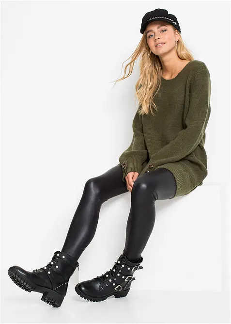 Lange trui met knopen, bonprix