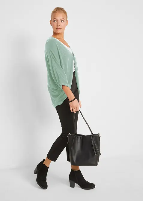 Fijn gebreid vest van puur katoen, bonprix