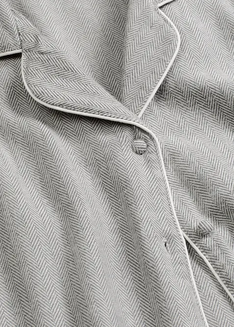 Geweven flanellen pyjama met visgraatpatroon, bonprix