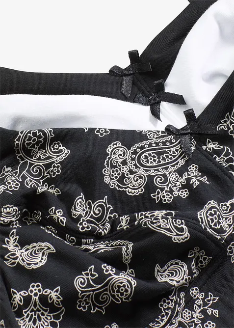 Bh zonder beugels met biologisch katoen (set van 3), bonprix