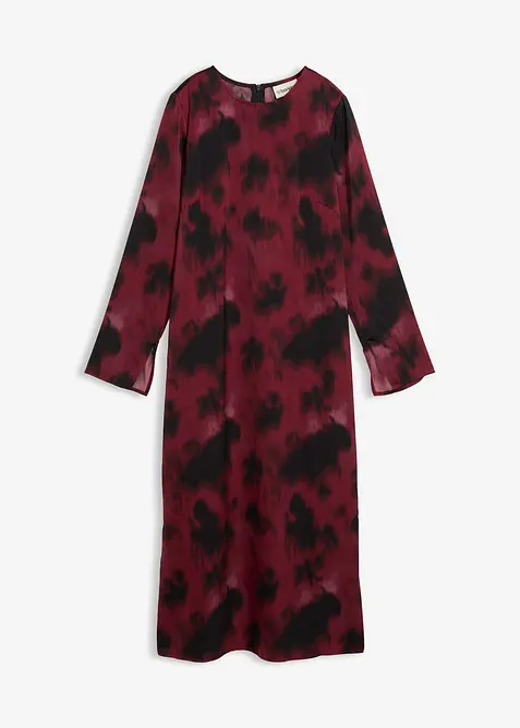 Midi jurk van satijn, bonprix