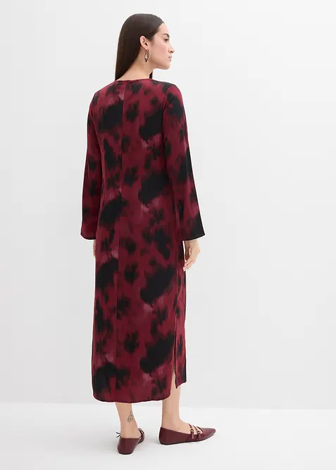 Midi jurk van satijn, bonprix