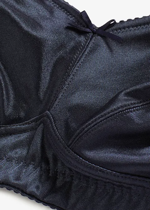 Steun bh zonder beugels met gewatteerde bandjes en glanzend materiaal, bonprix