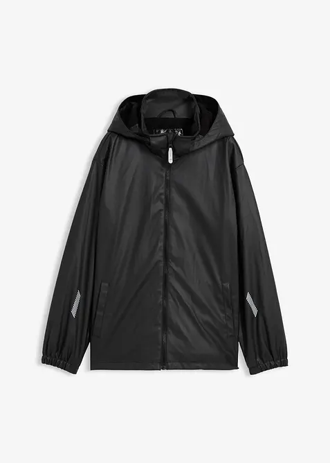 Thermo regenjas met fleece voering en afneembare capuchon, bonprix