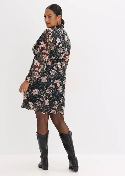 Jurk van chiffon, bonprix