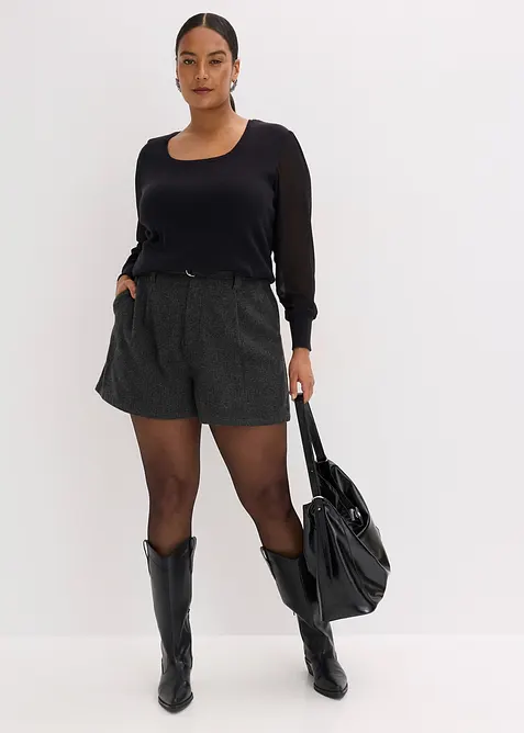 Fijn gebreide trui van een zachte viscosemix, bonprix