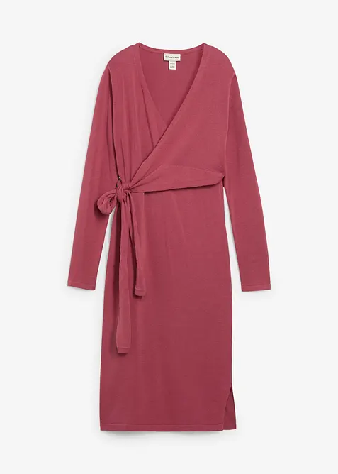 Zwangerschapsjurk/voedingsjurk van katoen in wikkellook, bonprix