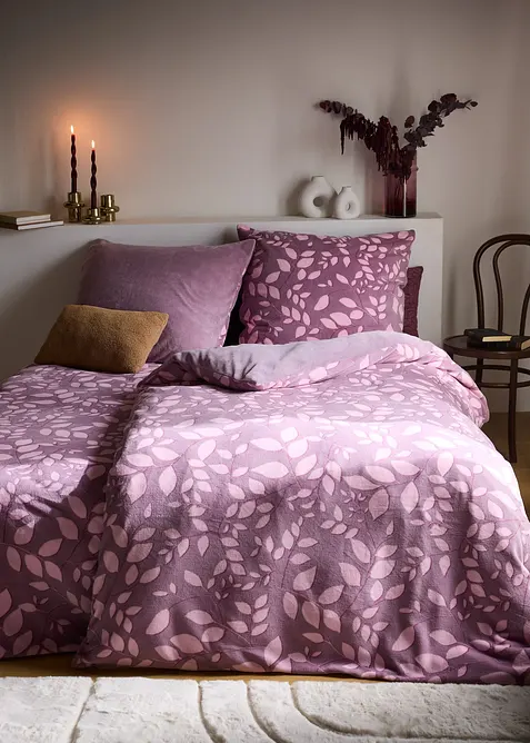 Dubbelzijdig dekbedovertrek  Cashmere Touch met bloemenprint, bonprix