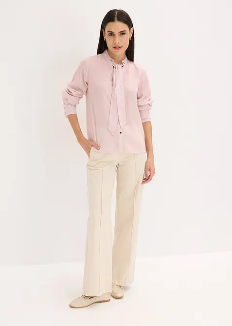 Chiffonblouse met afneembare strik, bonprix